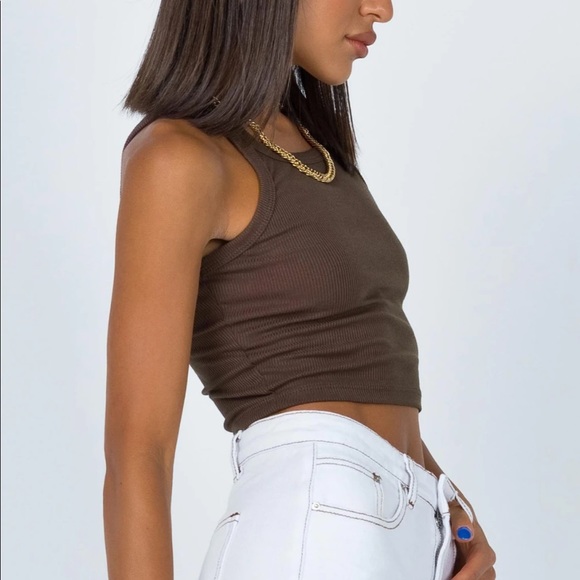 WILD EYES TANK TOP BROWN - Picture 3 of 4